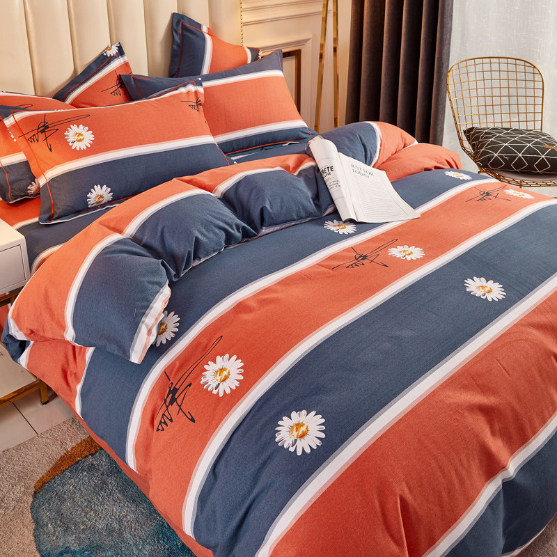 Quilt cover single piece pure cotton mill wool thickened autumn and winter 1 5160180200220 set to be a student full cotton quilt cover