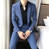 OECANA autumn clothes New men British casual suit suit suit Korean slim suit men two-piece dress tide
