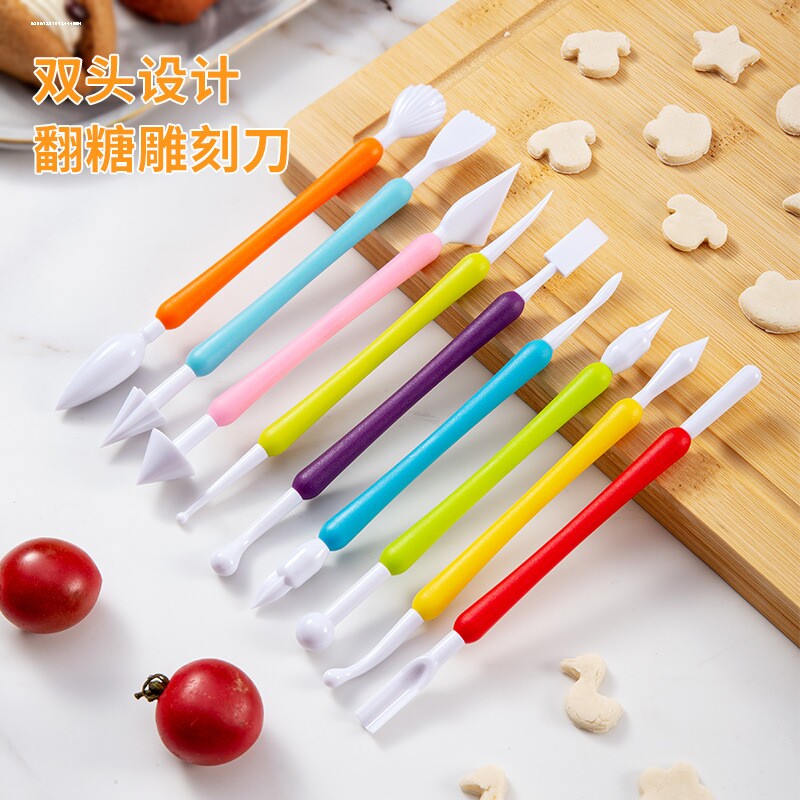 翻糖刻刀面食雕花笔工具卡通包子馒头面点塑形刀手工烘焙翻糖蛋糕