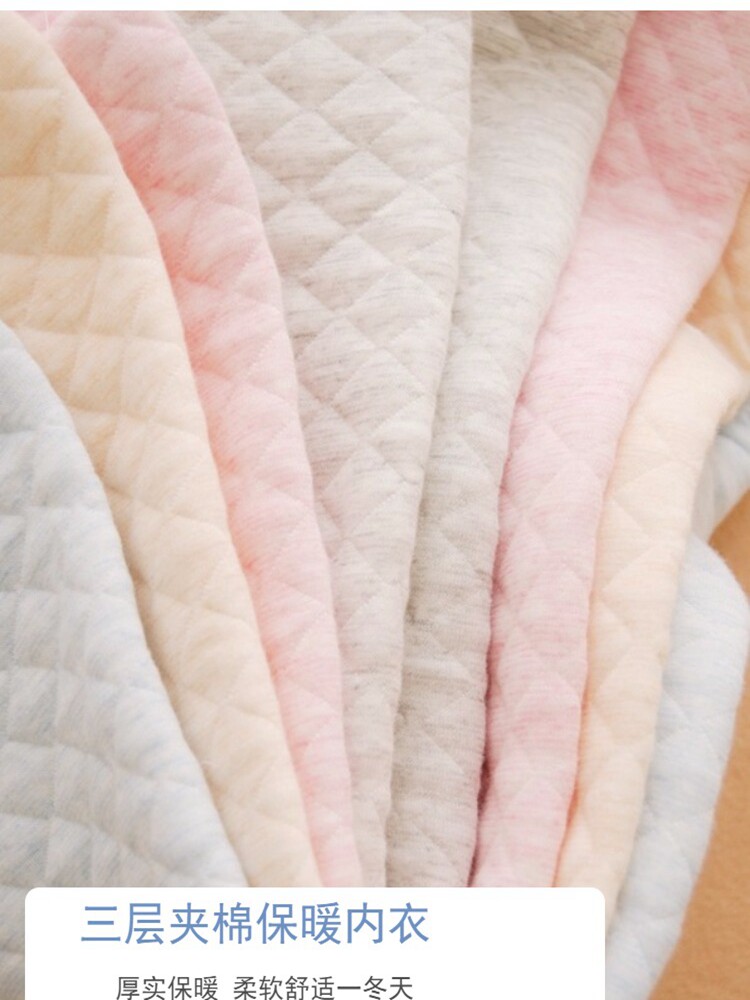 HAOXIN BOY BABY UNDERWEAR SET BABY JACKET THICKENED COTTON WINTER WARM CLOTHES CARTOON AUTUMN CLOTHES AUTUMN PANTS