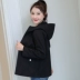 Áo khoác phụ nữ mùa xuân và mùa thu năm 2021 mới của phụ nữ Hàn Quốc áo khoác rộng rãi giản dị giảm tuổi mùa thu áo khoác mỏng của phụ nữ - Áo khoác ngắn