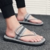 Hợp thời trang nam dép mùa hè thời trang mặc hoang dã thường flip flops của nam giới bãi biển dép và dép dép cá tính ngoài trời