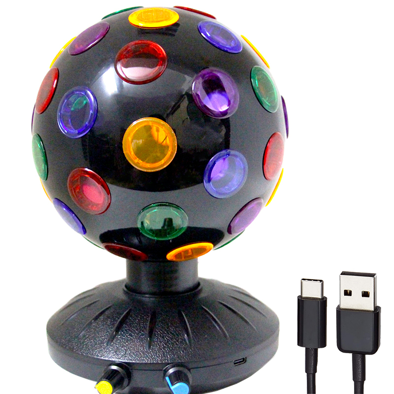 Upgraded Disco Magic Ball Strobe Light Decorative Atmosphere Stage Light Gift (Adjustable Brightness and Speed)