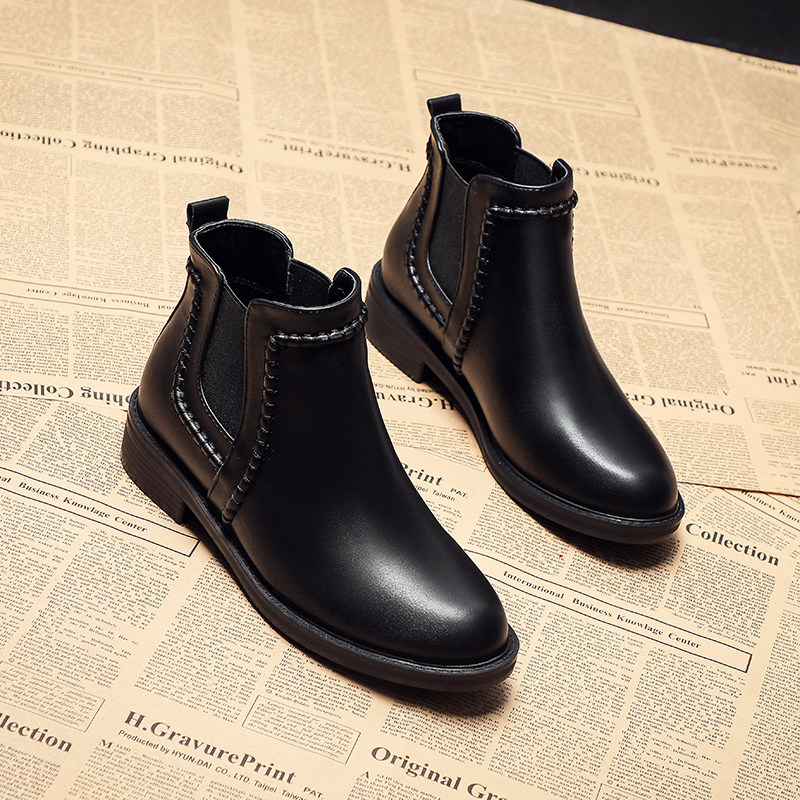 Short Boots Woman 2021 New Plus Suede Boots Martin Boots 41 Flat Bottom 43 Autumn Winter Large Size Women Shoes Spring Autumn Single Boots