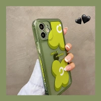 Apple, брендовый свежий зеленый iphone12, чехол для телефона, в цветочек, 12promax, 8plus
