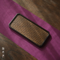 Qingzhuju Sandalwood bamboo dry bubble table Pot Tea tray Gongfu tea set Bamboo tray Tea tray Small tea table dry bubble plate