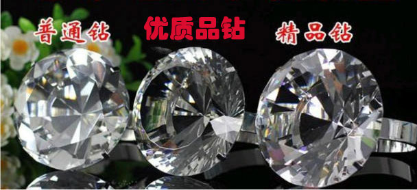 Crystal Super Diamond Ring Diamond Big Ring Wedding Set Đạo cụ Quà tặng ngày Valentine Gửi bạn gái Quà tặng sinh nhật nhẫn đeo ngón trỏ