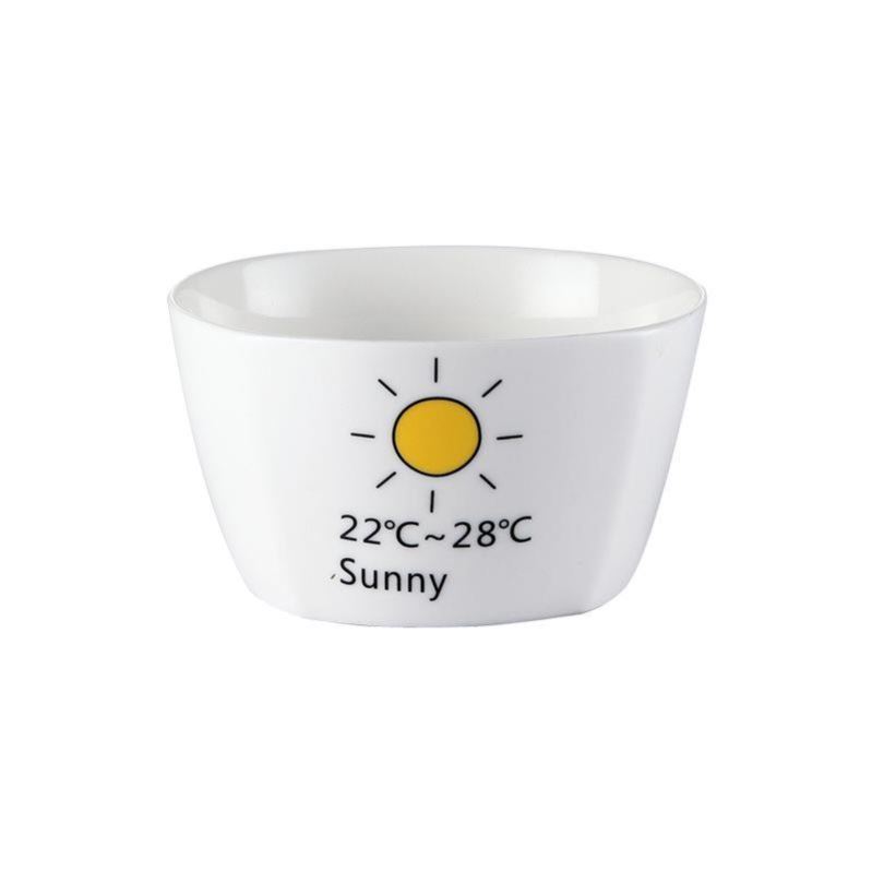 Creative household square bowl character eat delicate lovely tableware ceramic bowl bowl of soup bowl fashion cartoon contracted