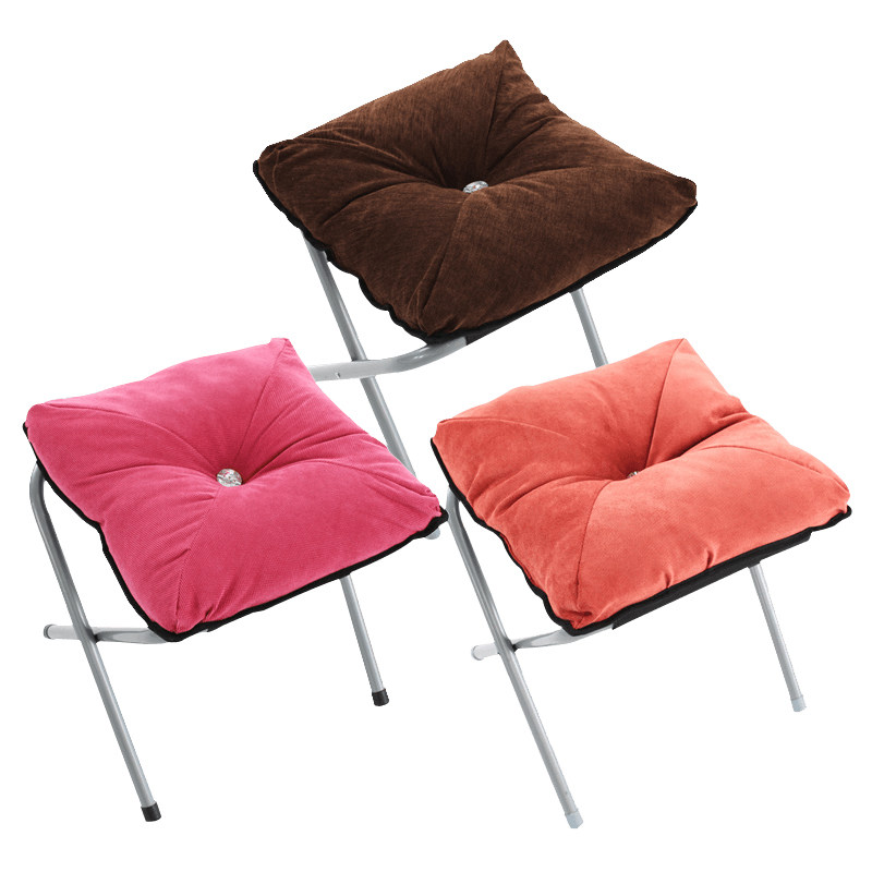 Beauty Lijia Folding stool footrest sofa stool low stool fabric household portable It is recommended that footrests do not sit on people