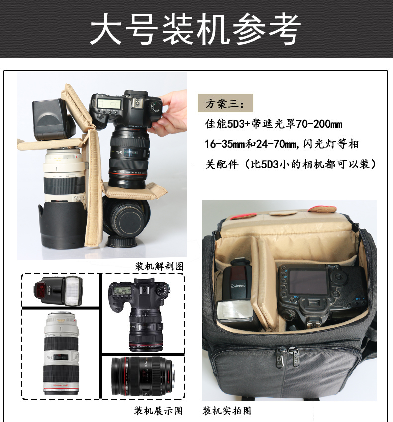 Bảo Luo ngoài trời túi máy ảnh chéo túi vai nam và nữ không thấm nước Canon SLR túi máy ảnh ánh sáng cầm tay đơn giản - Phụ kiện máy ảnh kỹ thuật số túi máy ảnh sony alpha