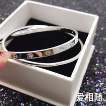 Sterling silver bracelet female new fashion bracelet personality bracelet student thin circle multi double ring bracelet female lettering gift