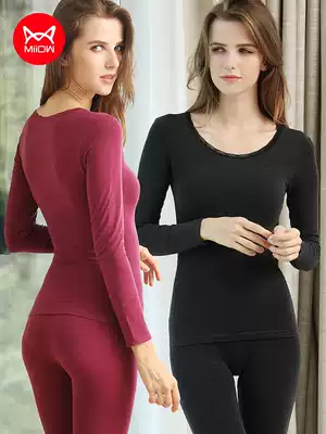 Cat beauty body suit Women's autumn thin section tight cotton sweater Women's body-shaping belly modal autumn clothes sanitary pants