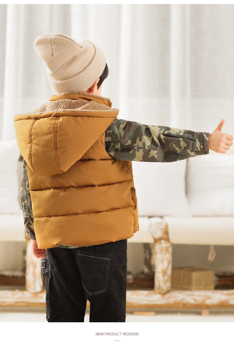 Áo vest bé trai cotton dày vest mùa thu đông cho bé vest vest trẻ em 2019 phiên bản Hàn Quốc mới cộng với áo nhung thủy triều - Áo ghi lê áo gile cho bé lịch lãm đáng yêu