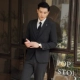 850#одиночная пряжка Deep Grey (костюм+брюки)