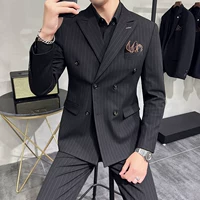 Черная двойная пряжка (костюм+брюки)