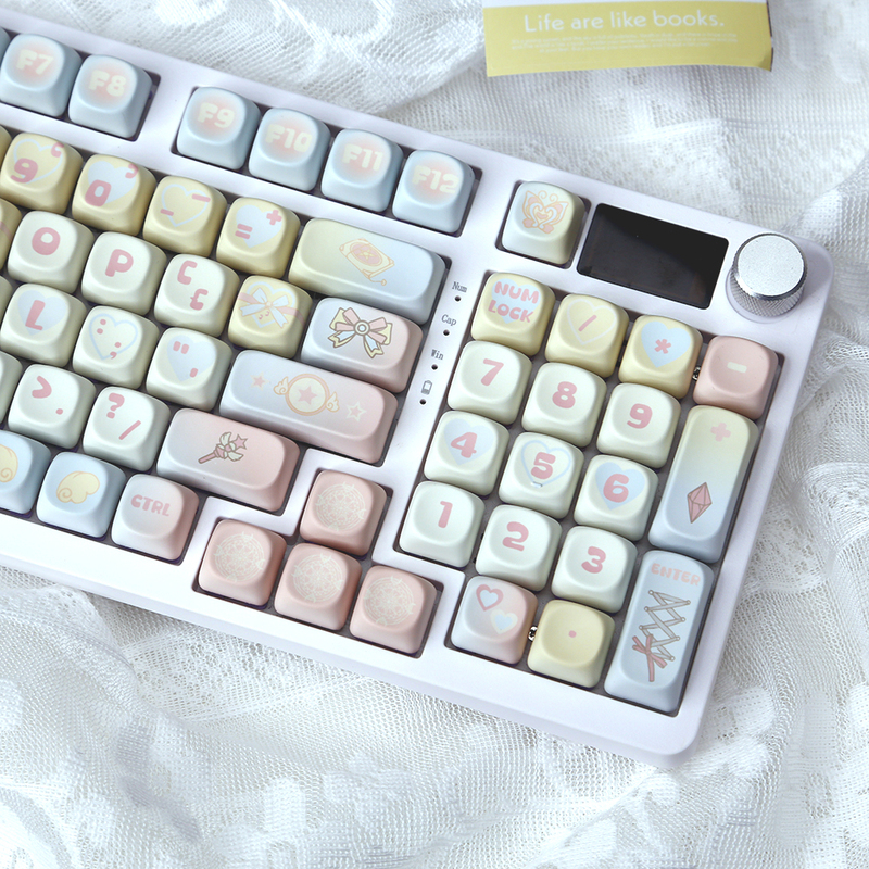 C98Pro Three-Mode Mechanical Keyboard Hot-Swappable with Screen Wireless Bluetooth Mahjong Sound Mute Customizable