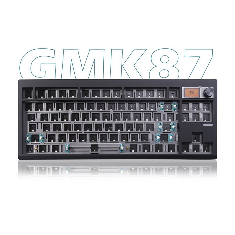 Zoya Gmk87 Three-Mode Hot-Swappable Mechanical Keyboard Kit Gasket Structure Mahjong Sound Porridge Maker Customized Rgb