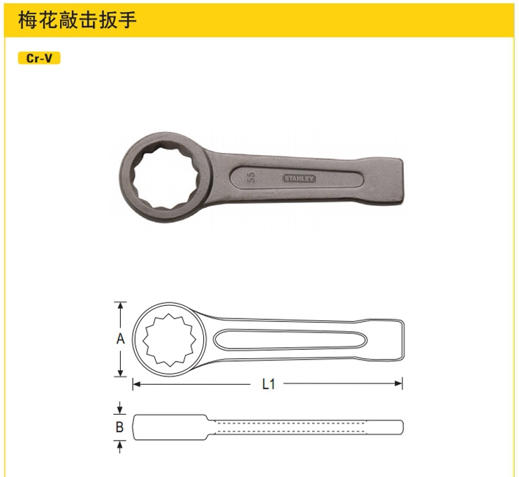 Stanley Tool Plum Blossom Knocking Wrench 96-911-23-96-934-23-23-96-934-23