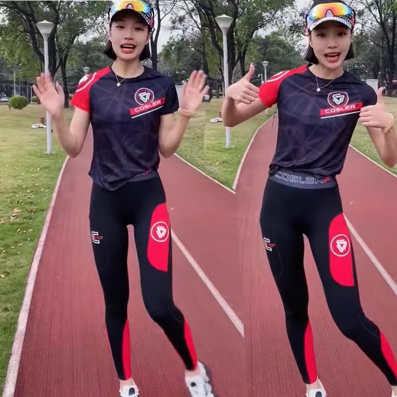 【New Arrival】 Unisex Compression Pants for Running with Pockets, Printed Mesh Quick-Dry Tights 【New Arrival】 Unisex Compression Pants for Running with Pockets, Printed Mesh Quick-Dry Tights