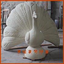 Artificial sandstone sculpture relief Hotel Villa clubhouse indoor and outdoor urban garden landscape animal ornaments peacocks