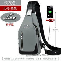 Есть большой серебряный серый