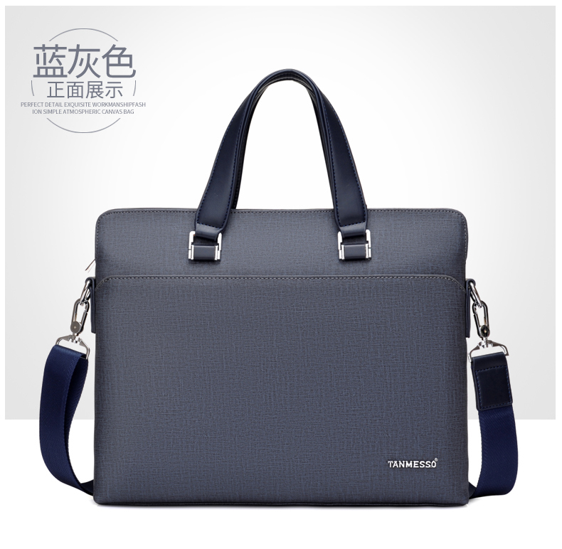 Tanmesso thời trang nam túi xách A4 kinh doanh túi Messenger túi đeo vai cặp nam túi xách ba lô túi michael kors