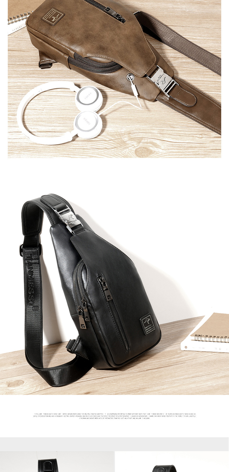 Túi đeo chéo nam của Muskoo Kangaroo Túi đeo vai thông thường Túi Messenger Túi lớn Satchel Hàn Quốc hợp thời trang Ba lô - Túi của con người túi xách nữ hàng hiệu