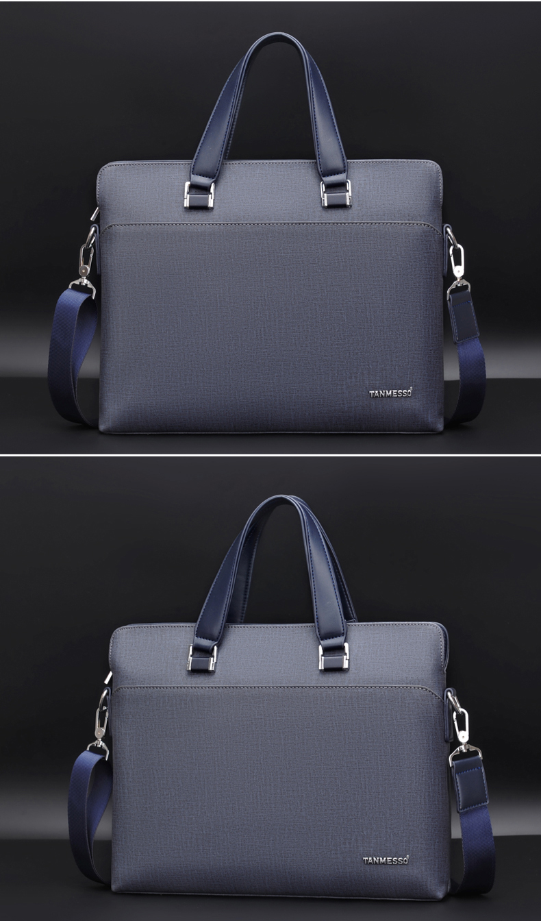 Tanmesso thời trang nam túi xách A4 kinh doanh túi Messenger túi đeo vai cặp nam túi xách ba lô túi michael kors