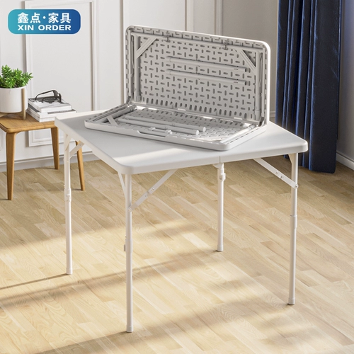 Складное столовое квадрат домашний обеденный стол Пары складного складного маджонга на открытые портативные маленькие подразделения простые квадратные стол