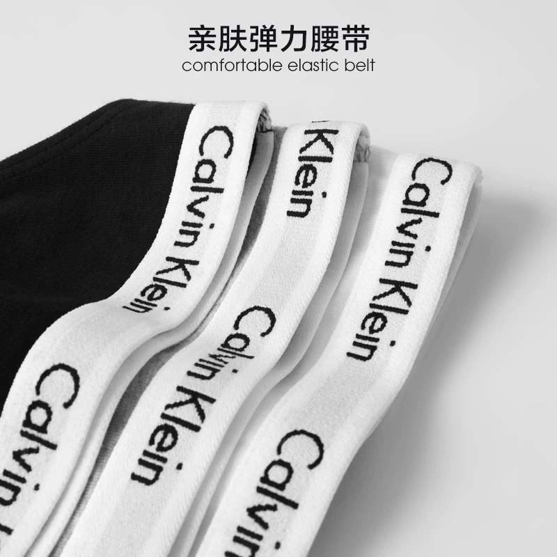 Коллекционная (или коллекция) подлинное нижнее белье Calvin Klein CK Женское нижнее белье штаны низкая посадка хлопок хлопок Sarravel Три упаковки