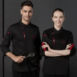 Черный демисезонный трендовый лонгслив для работы, китайский стиль, увеличенная толщина