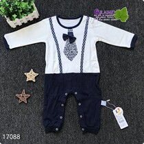Qi Lai Mei children's clothing spring and autumn ha clothes baby cotton newborn jumpsuit baby climbing clothes for boys and girls