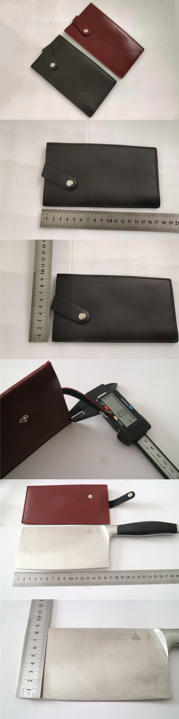 Кухонный нож PU кожаный крышка труба.