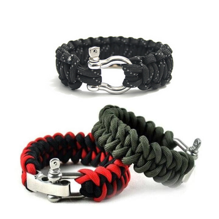 Outdoor 7 Core Umbrella Rope Weave Adjustable Steel Courting Raw Hand Refining Quick Demolition Emergency Lifesaving Hand Ring Bundling Rope