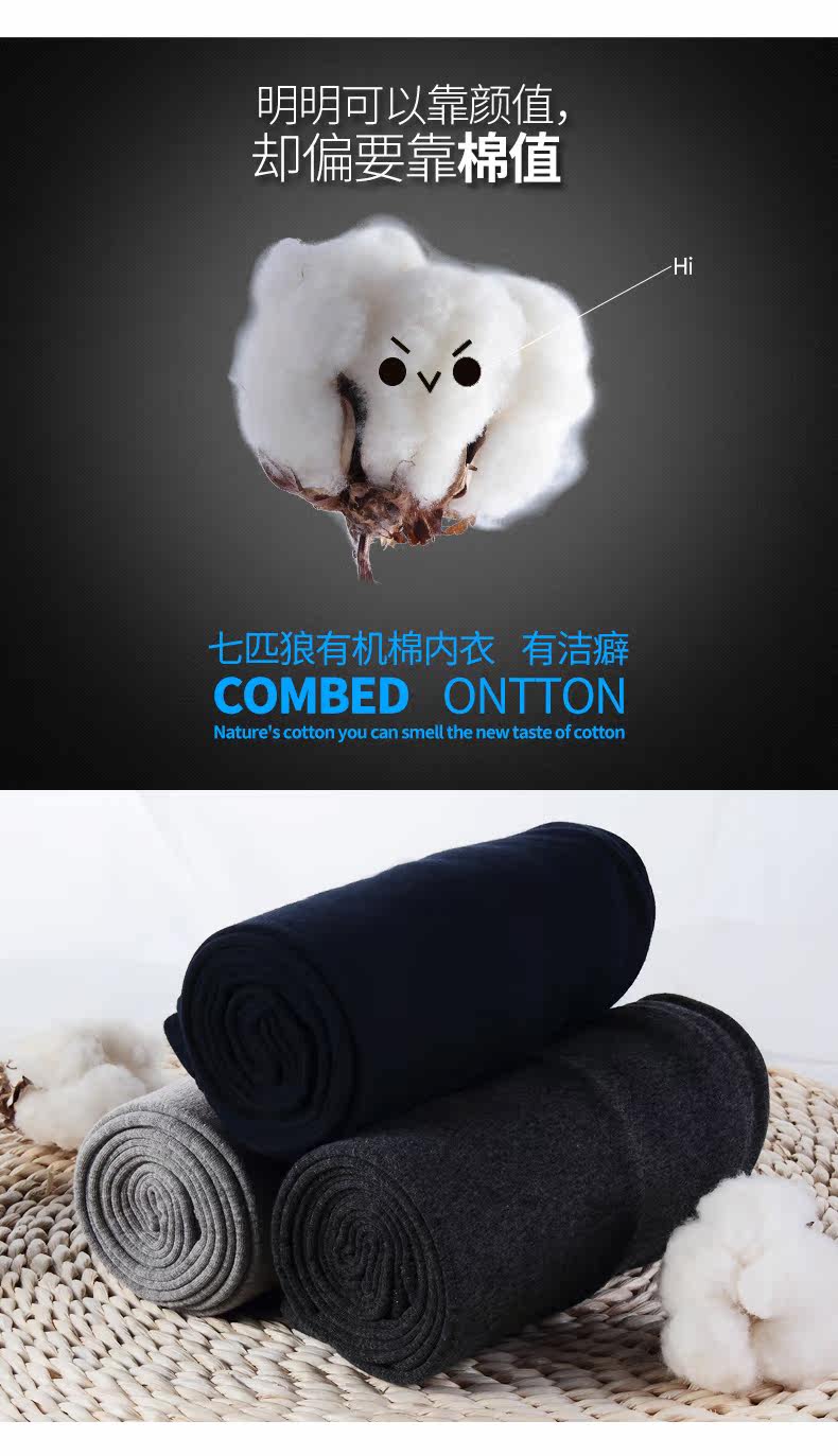 Sous-vêtement thermo jeunesse SEPTWOLVES simple en coton - Ref 768252 Image 8