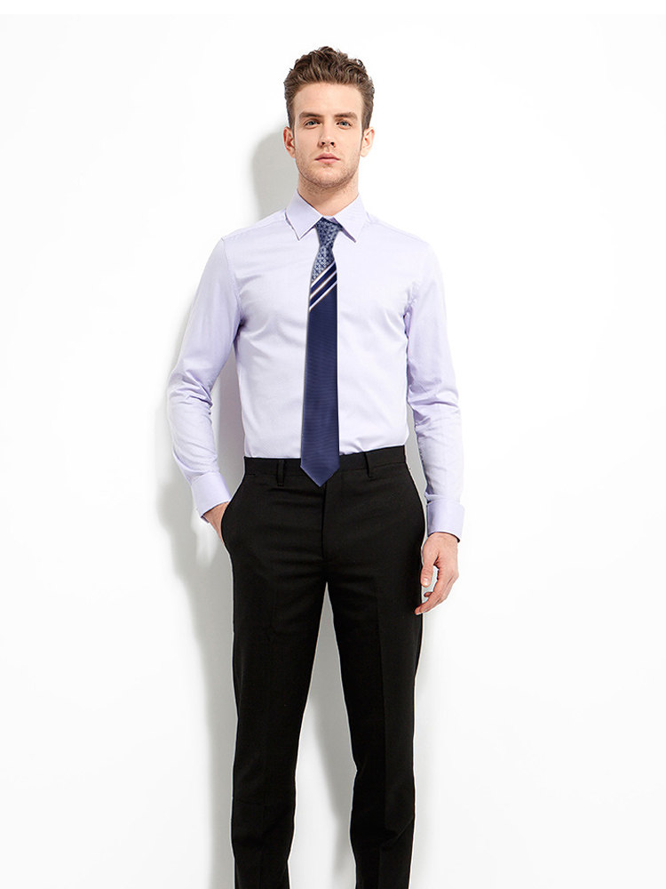 New Hong Kong Style High-End Three-Stripe Diagonal Tie for Men, Business 7cm Positioning Groom Wedding Gift Box