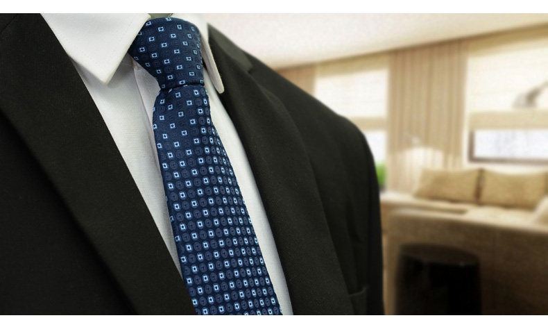 галстук 宽版10cm男士商务拉链领带正装结婚懒人易拉得方便领带 礼盒装 Don