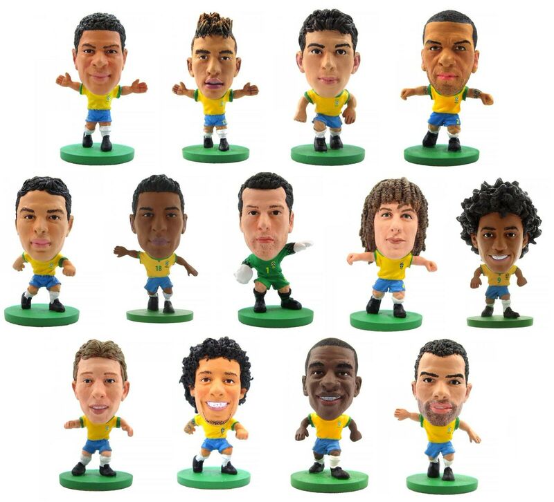 Soccerstarz Genuine Football Star Dolls Brazil Team Hulk Neymar Oscar
