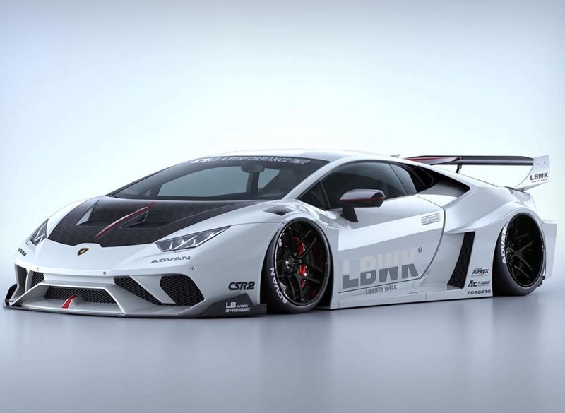 Mile Model Toys 1/24 Lamborghini Huracan Lbwk Resin Widebody Modification Kit Compatible with Qingdao Society
