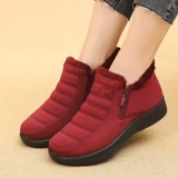 Утепленная обувь, нескользящие зимние туфли для матери, мягкая подошва