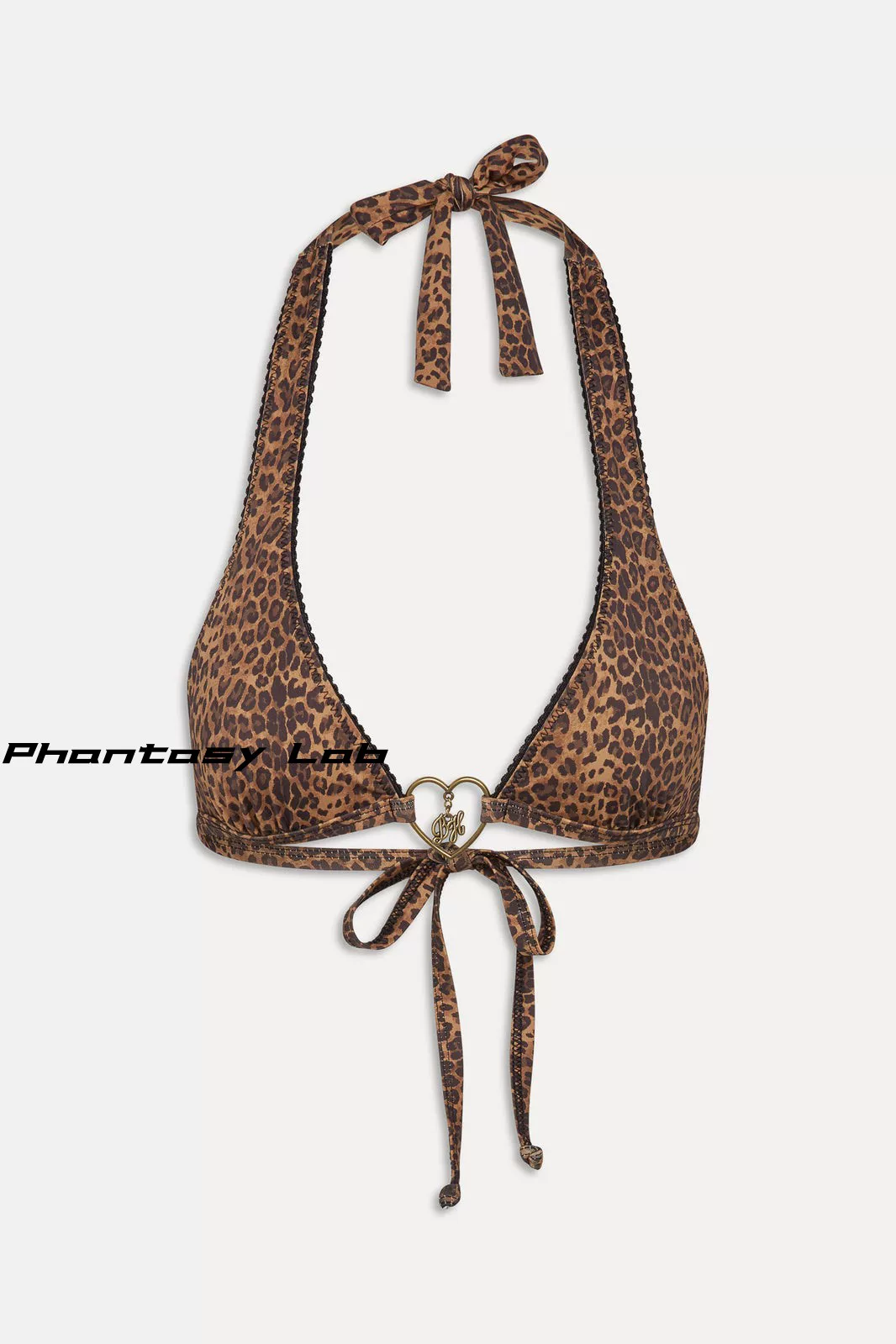 Бикини Bella×Frankies Leopard Print с металлическим сердечным пряжкой набор седин купальников подлинная покупка