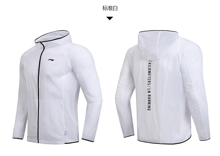 Li Ning áo gió da quần áo nam 2018 mới chạy kem chống nắng quần áo chống giật gân quần áo da thể thao AFDN061 áo khoác gió đẹp