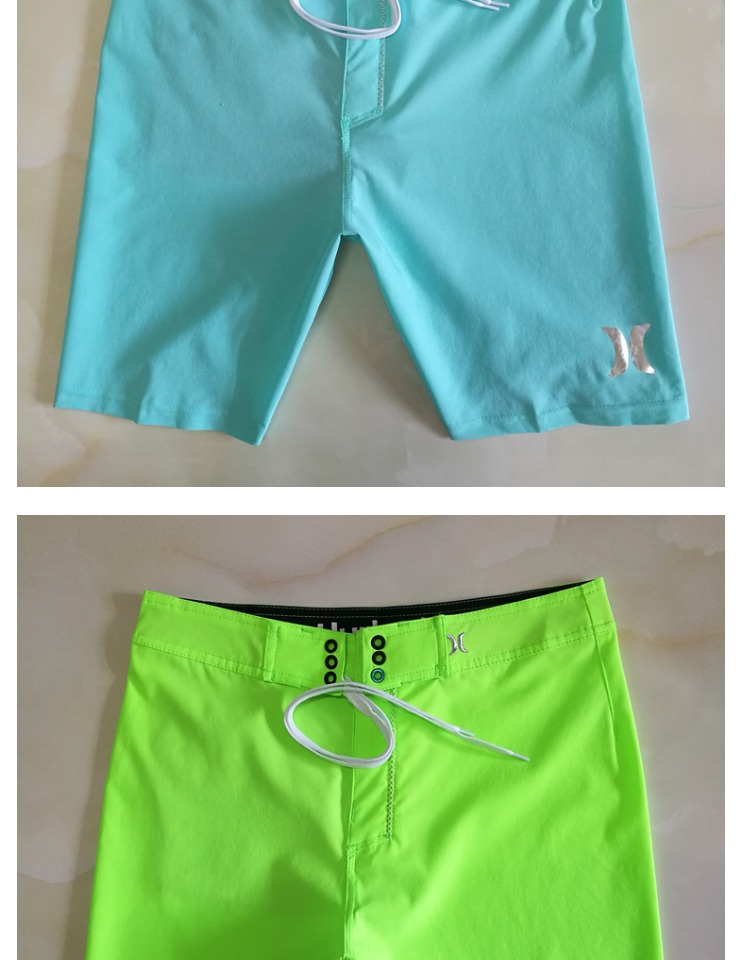 Hurley nam thi thể dục sơ bộ quần đi biển quần nhanh khô nhanh thoáng khí giản dị quần short năm điểm lướt bên bờ biển - Quần bãi biển quần đi biển nam vải dù