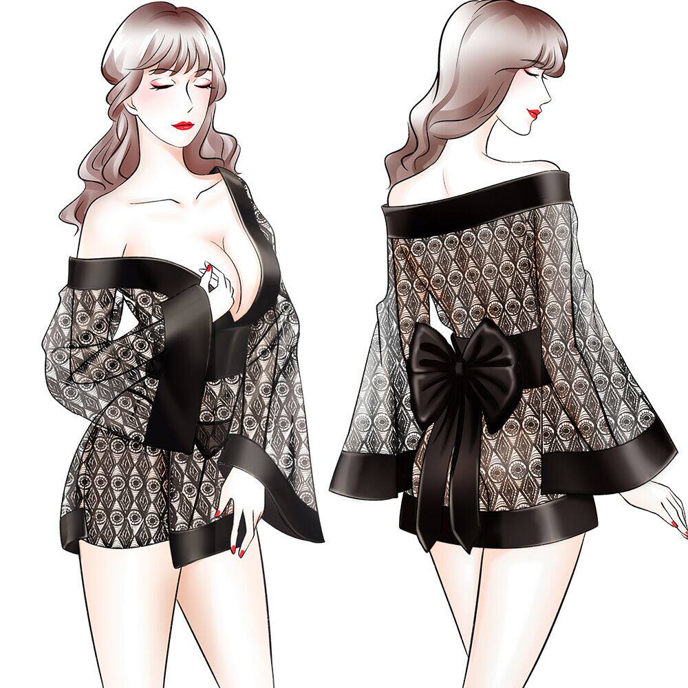 Japanese kimono pajamas female erotic sexy ancient bed clothes palace brothel temptation bed passionate tease nightdress