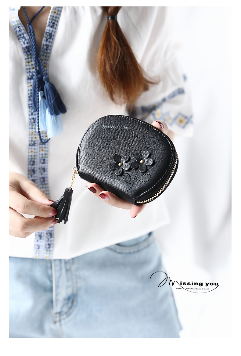 2018 mới gói thẻ siêu mỏng dung lượng lớn dây kéo nhỏ nữ dễ thương ví tiền ví nhỏ túi ví ví đựng thẻ mini