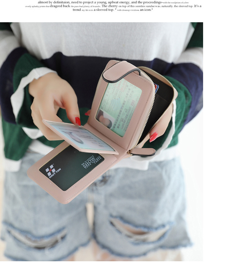 Cửa tiếp theo Xiaoyan mùa thu và mùa đông mới thẻ mờ nhỏ gói phụ nữ Phiên bản tiếng Hàn của chủ sở hữu thẻ ví tiền giấy phép lái xe đa thẻ - Chủ thẻ ví local brand