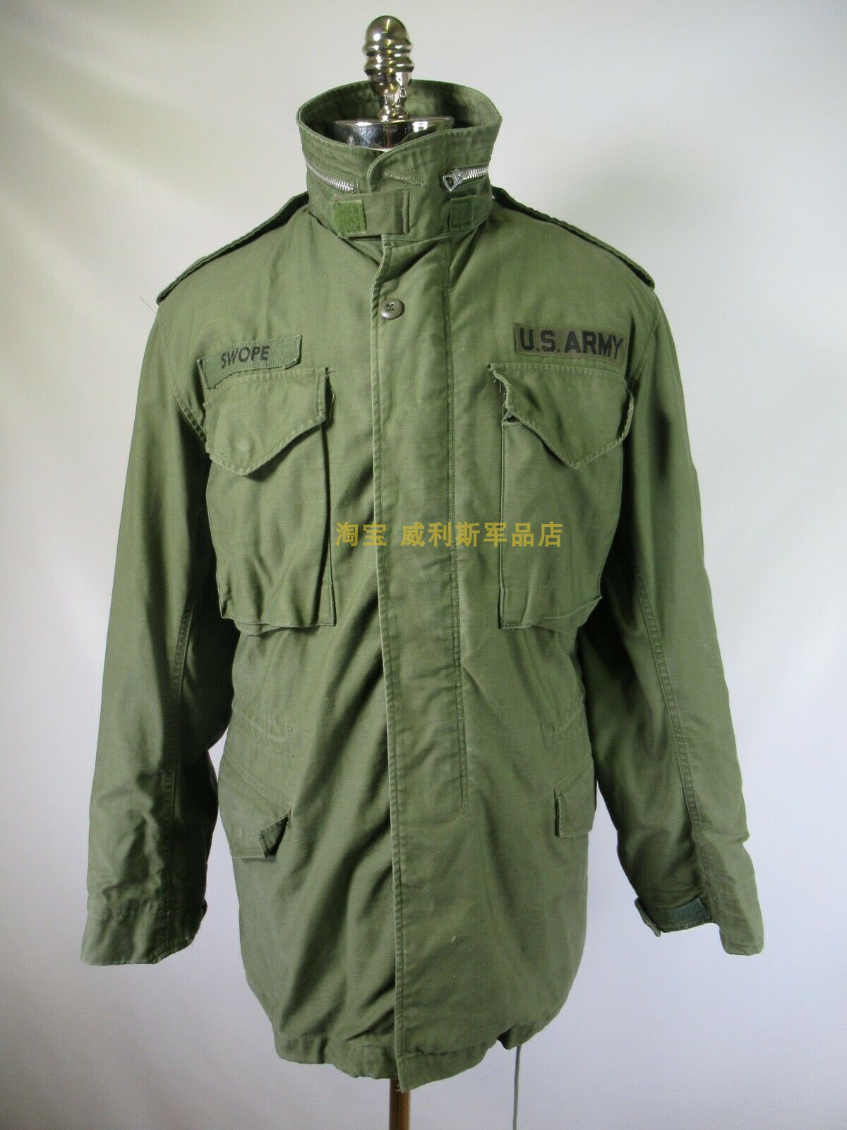 Special Price Vietnam War US Army Edition Original Pint Army 8th Army Single Green Aluminum Raced M65 windproof jacket Wind jacket SL