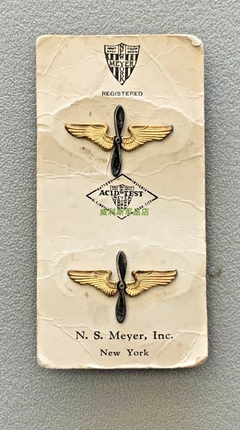 Special price New World War II US Army Air Force Edition Original Army Air Force Pilot Officer Uniform Flight Wings Badge
