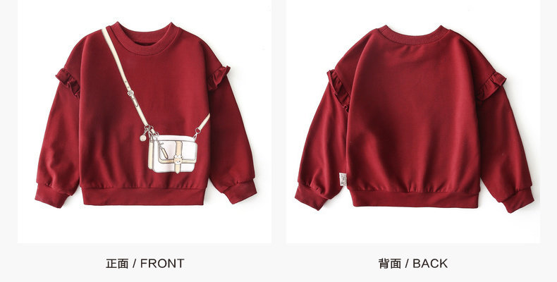 Deesha Mini 笛莎 2019秋冬新款女童长袖加绒卫衣 图3