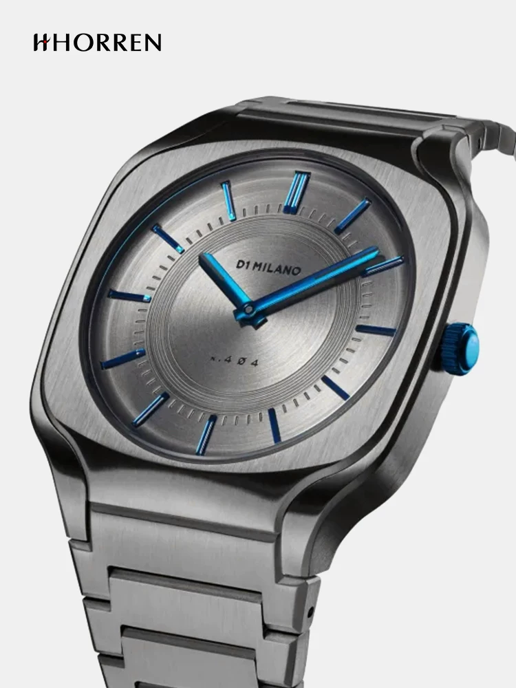 [D1 Milano Square Bracelet 37MM&Horion совместная версия из нержавеющей стали кварцевые часы]
